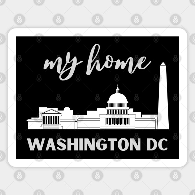 I love this city My home Washington DC USA city tall monument dc statehood Sticker by BoogieCreates